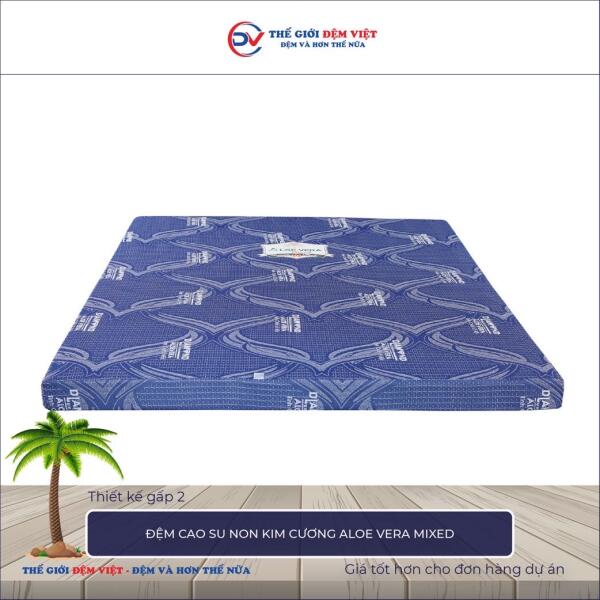 Đệm cao su non Kim Cương Aloe Vera Mixed 1